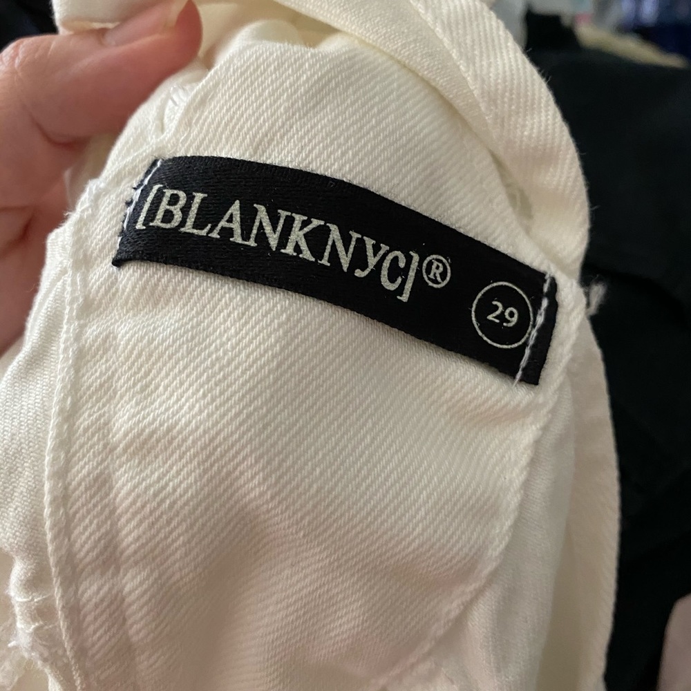 Blank NYC Distressed Denim Overall Shorts - Picture 7 of 7